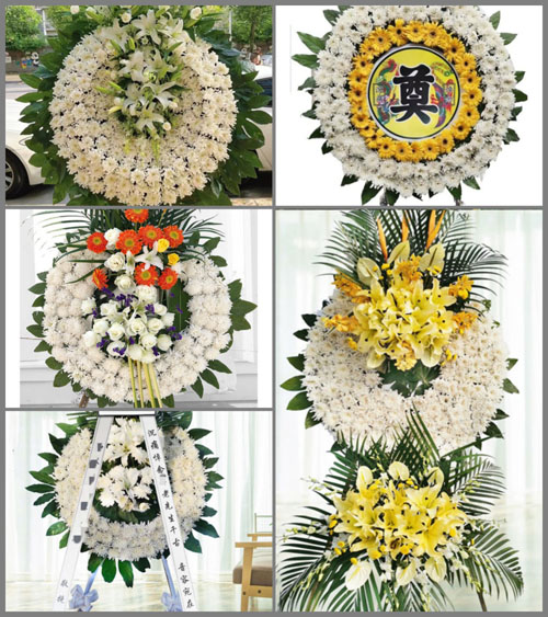 福建福州永泰县嵩口镇玉湖村花圈速递